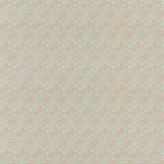 G P & J BAKER COURT BUTTONS AQUA