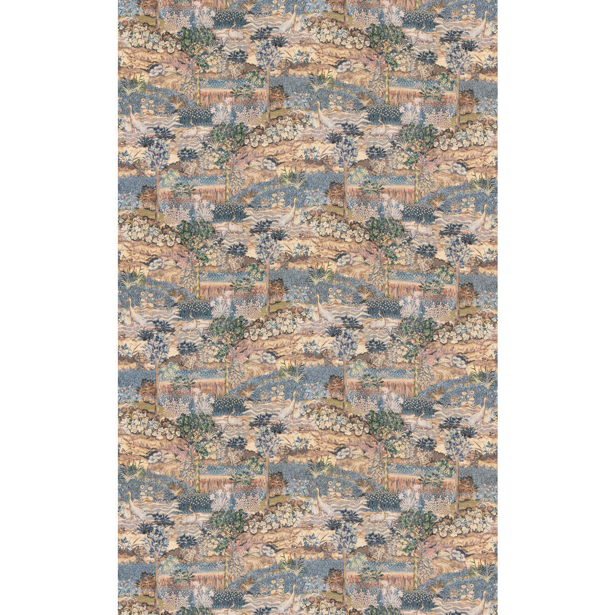 G P & J BAKER PALACE TAPESTRY ROYAL BLUE