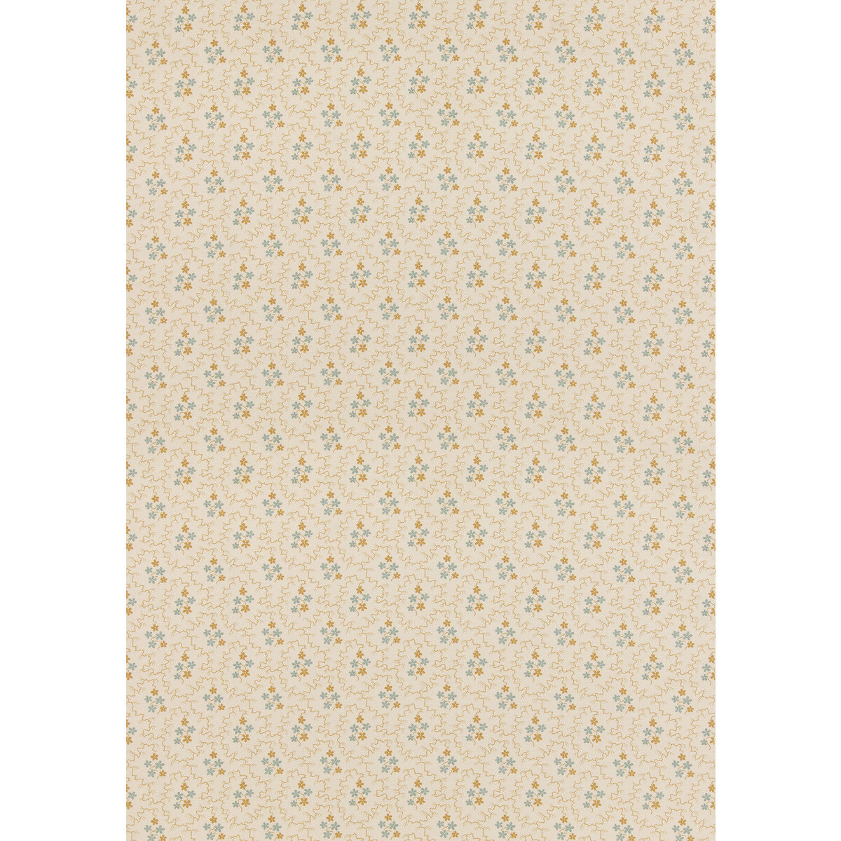G P & J BAKER POSY OCHRE/BLUE
