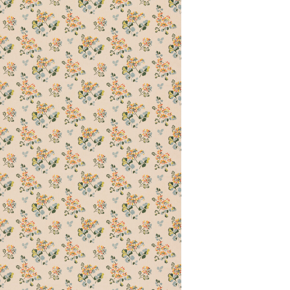 G P & J BAKER FOREST FLOWER TEAL/SPICE