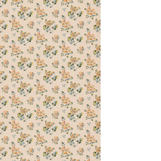 G P & J BAKER FOREST FLOWER TEAL/SPICE