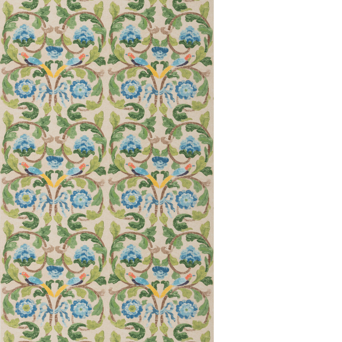 G P & J BAKER TUDOR ROSE BLUE/GREEN