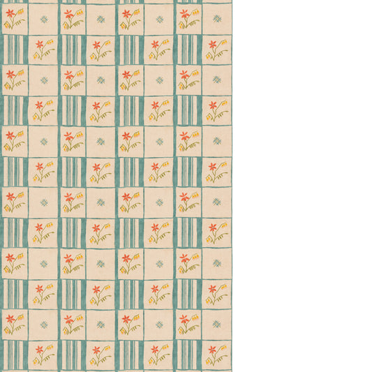 G P & J BAKER FORGET-ME-NOT TEAL/SPICE