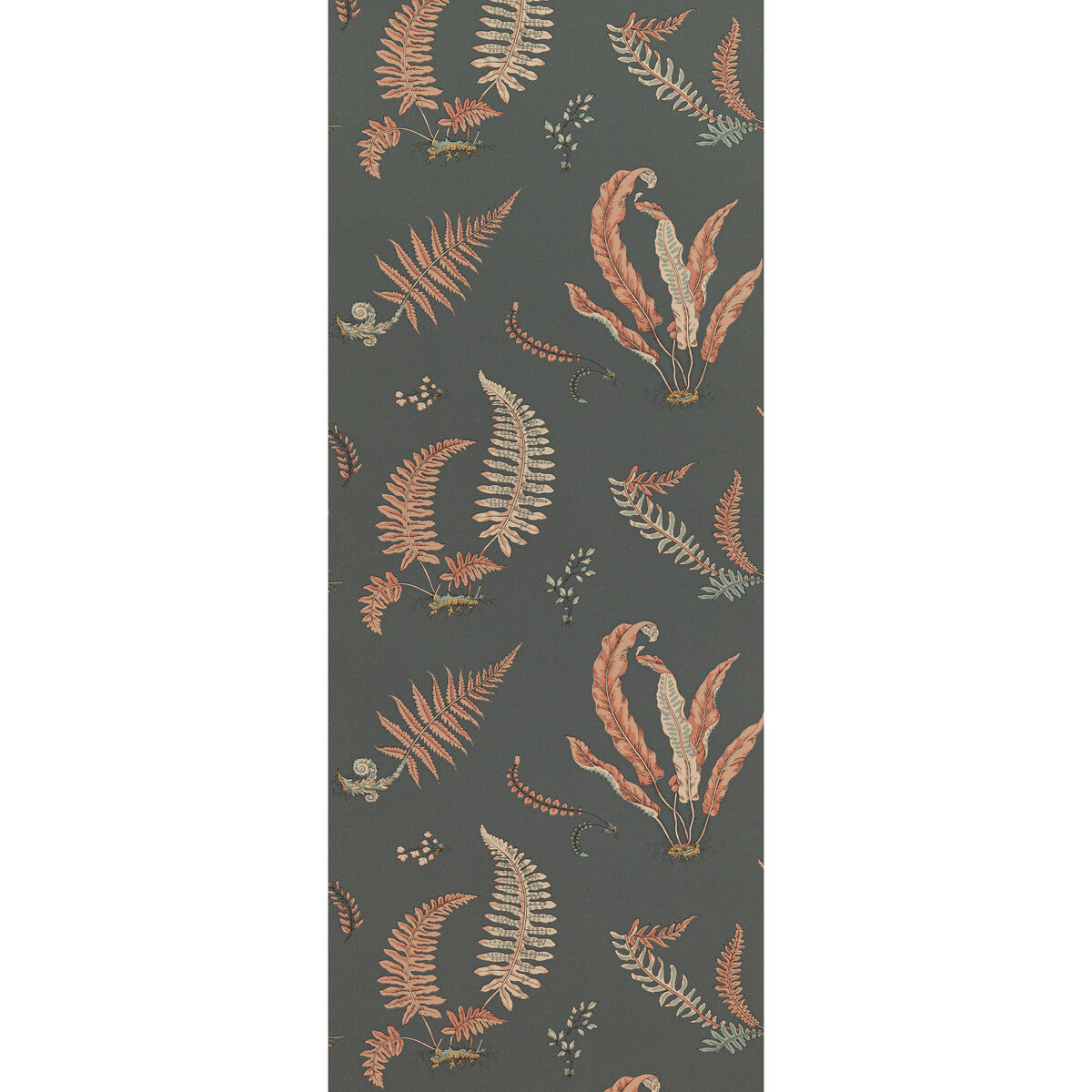 G P & J BAKER FERNS CORAL/CHARCOAL