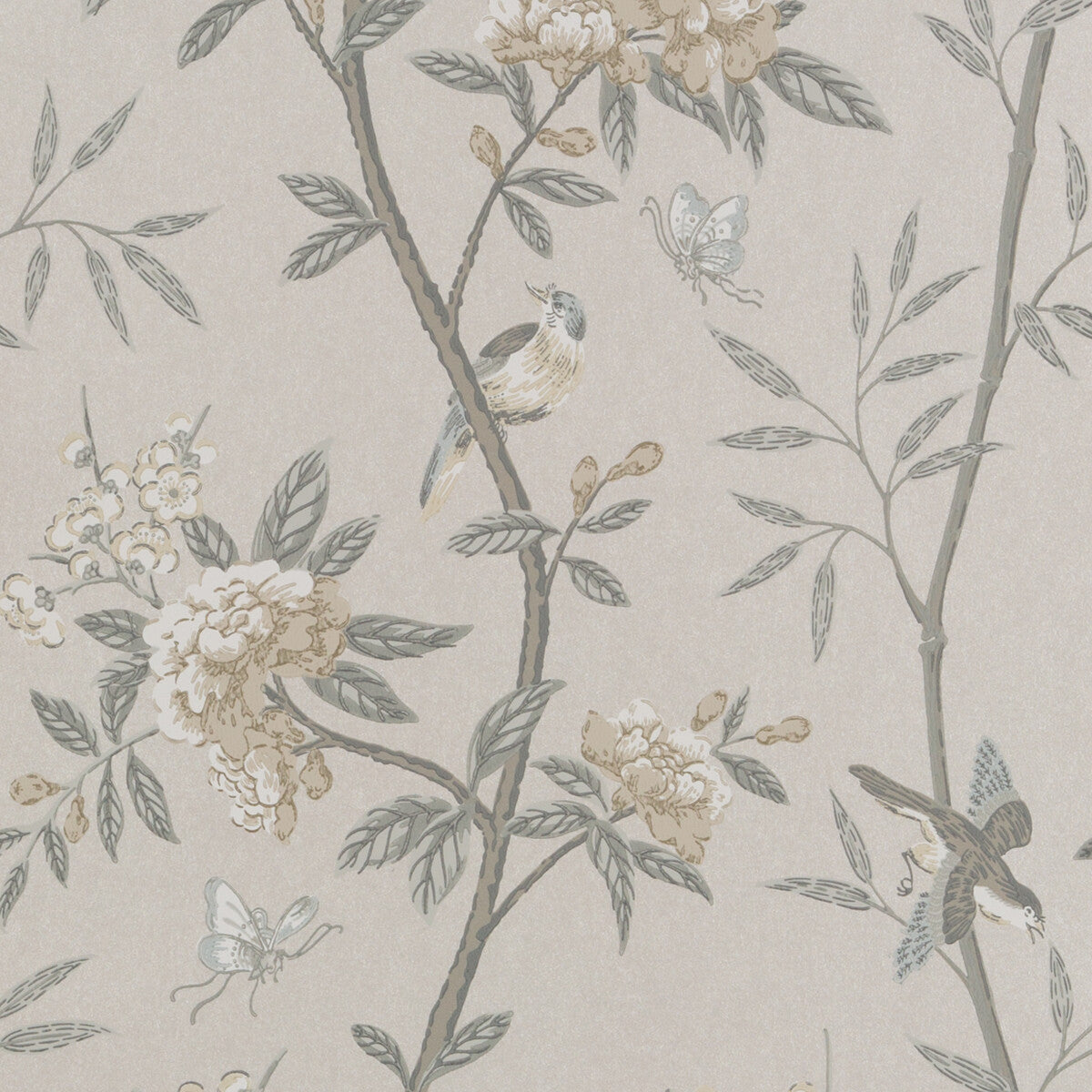 G P & J BAKER PEONY & BLOSSOM DOVE/SILVER