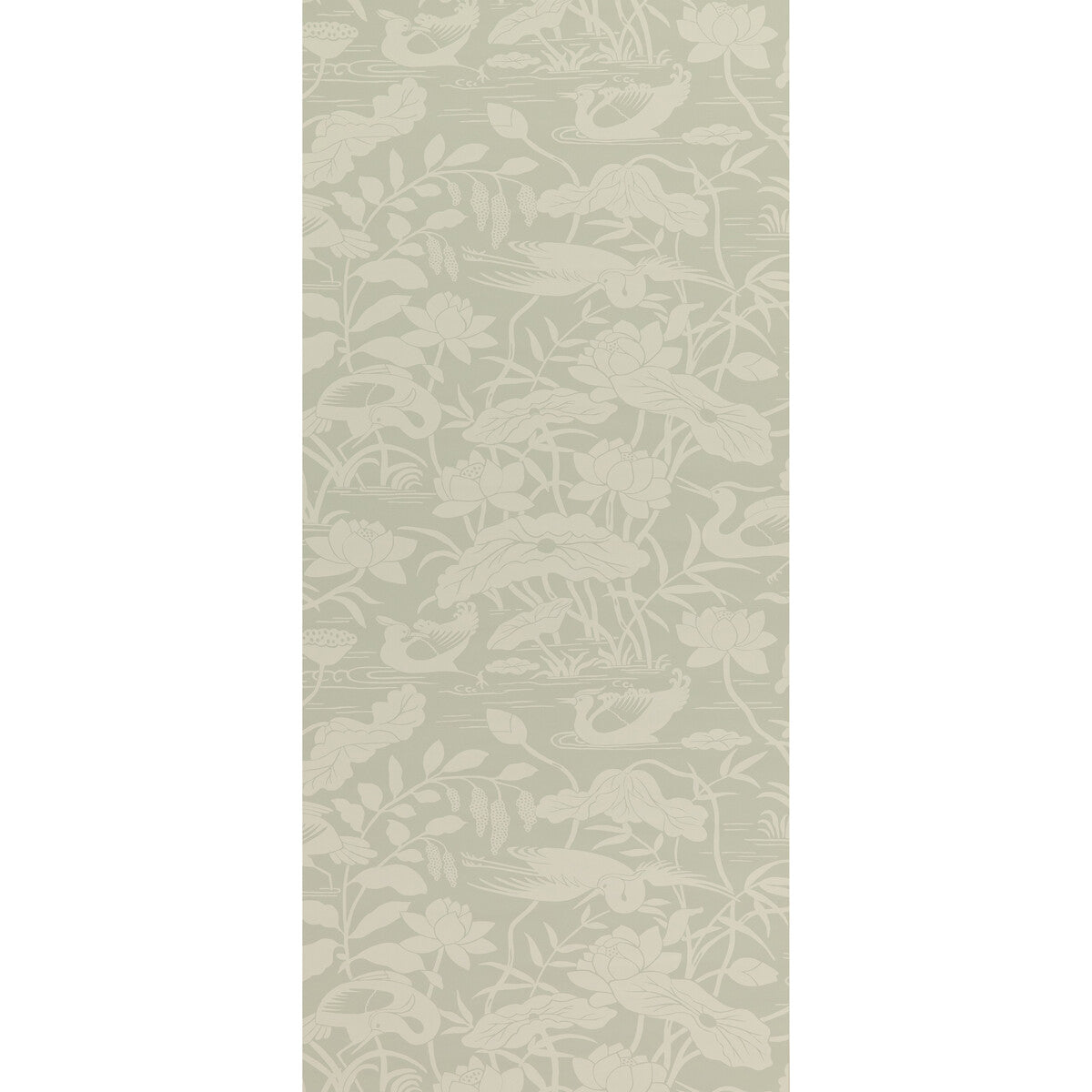 G P & J BAKER HERON & LOTUS FLOWER AQUA