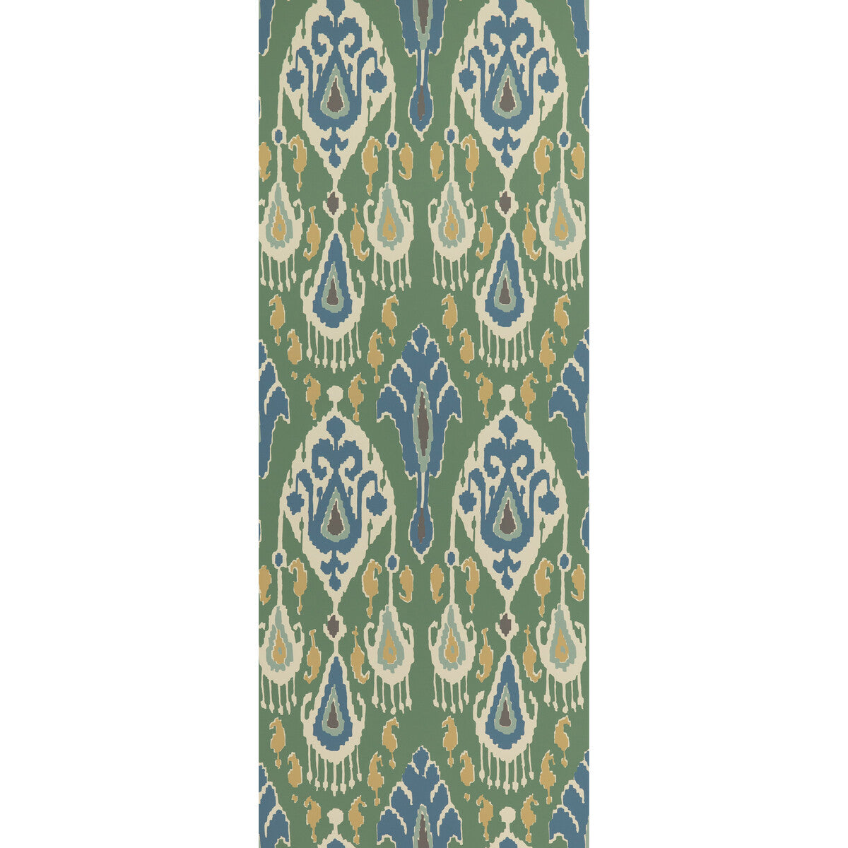 G P & J BAKER IKAT BOKHARA EMERALD
