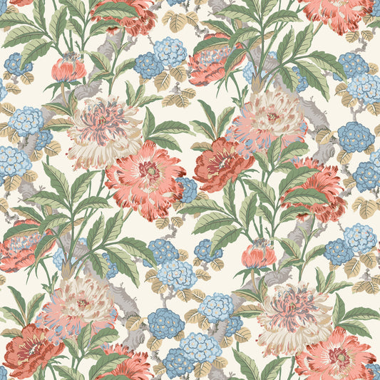 G P & J BAKER SUMMER PEONY RED/GREEN