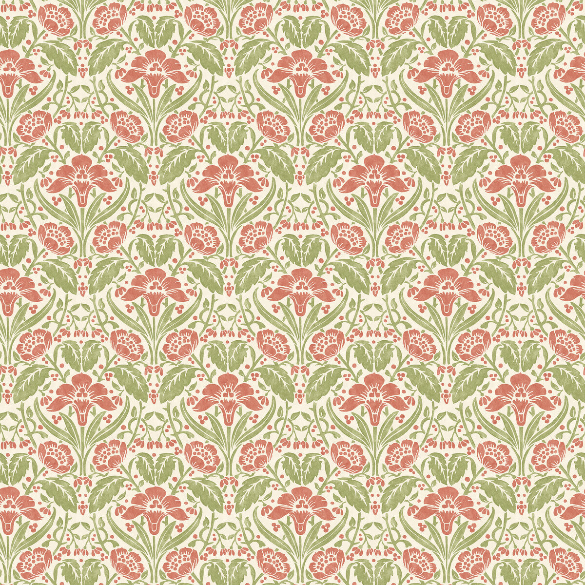 G P & J BAKER IRIS MEADOW PINK/GREEN