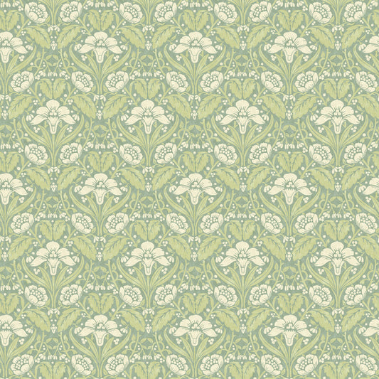 G P & J BAKER IRIS MEADOW AQUA/GREEN