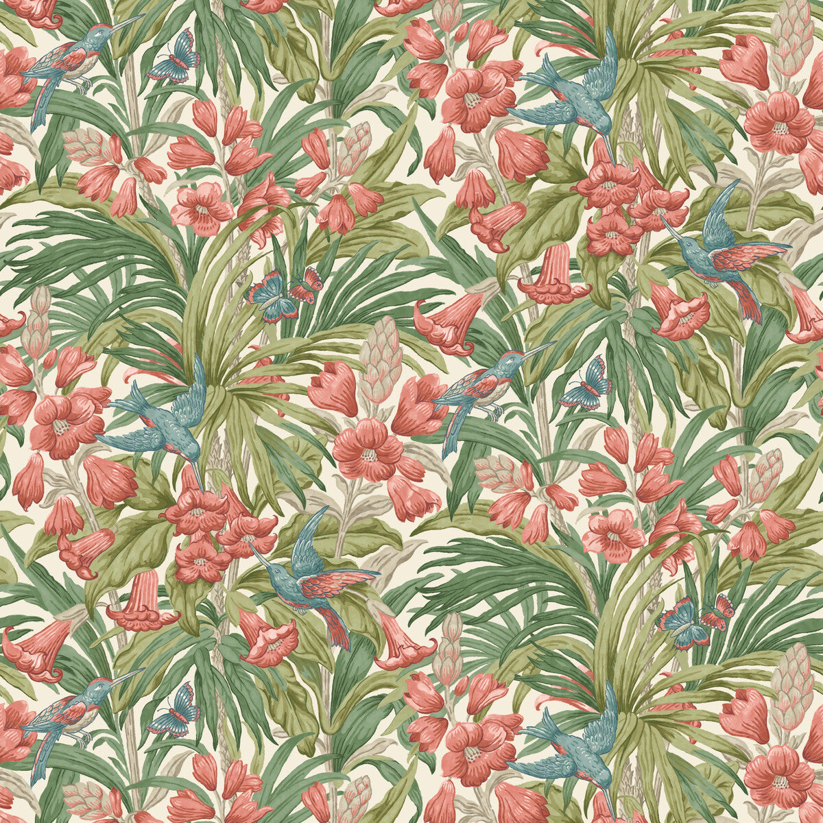G P & J BAKER TRUMPET FLOWERS RED/GREEN