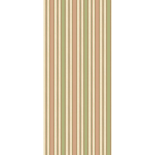 G P & J BAKER MELBOURNE STRIPE SOFT RED/GREEN