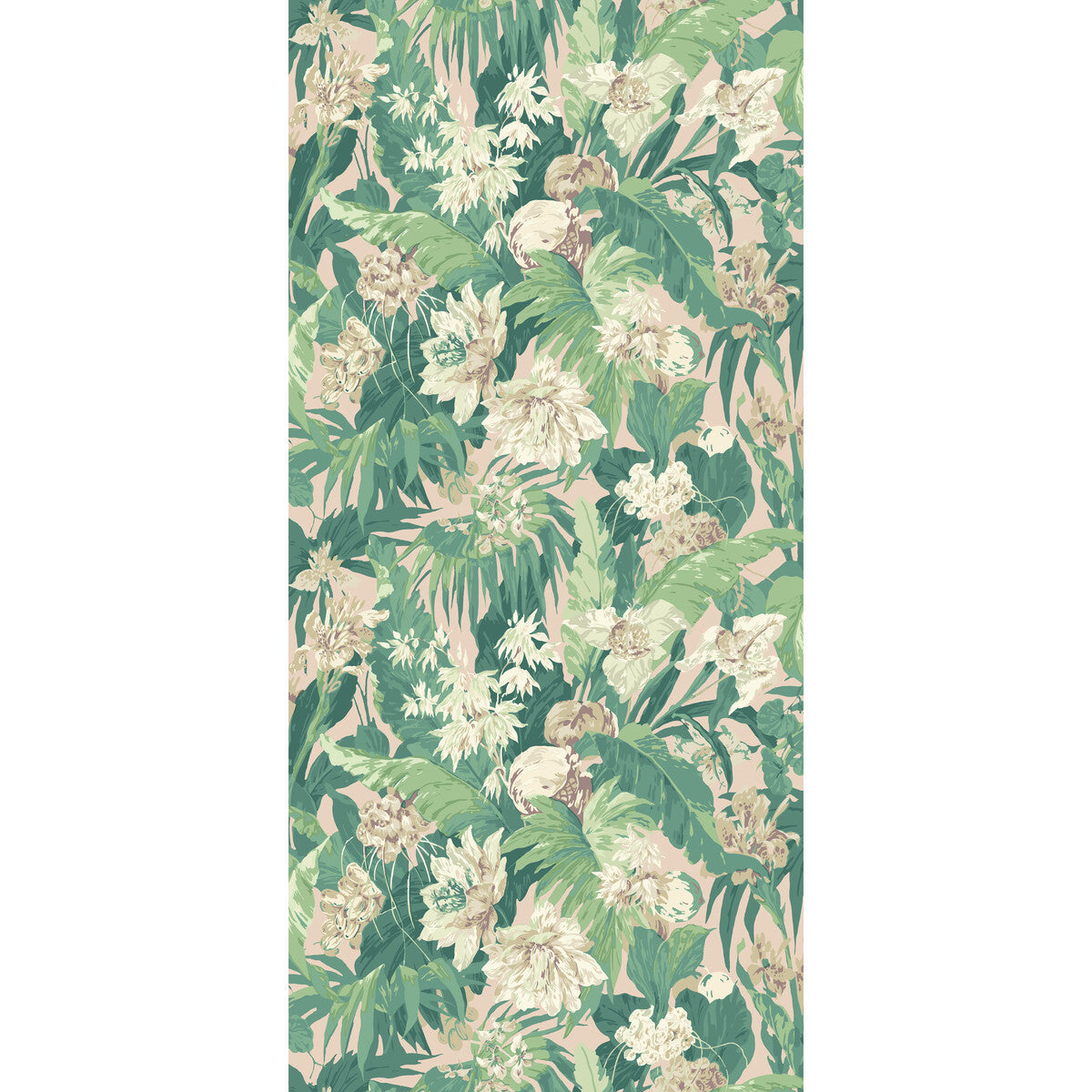 G P & J BAKER TROPICAL FLORAL BLUSH/GREEN