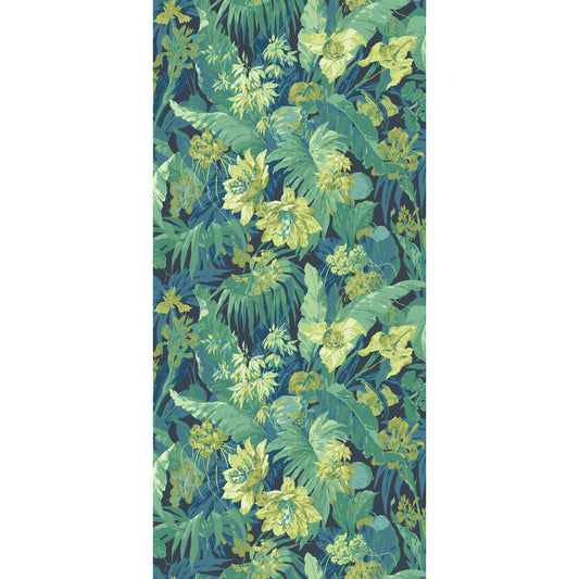 G P & J BAKER TROPICAL FLORAL INDIGO/TEAL