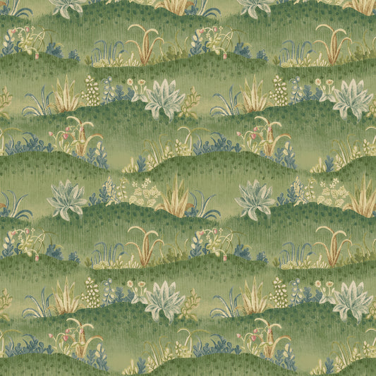 G P & J BAKER GARDEN TAPESTRY ROYAL GREEN