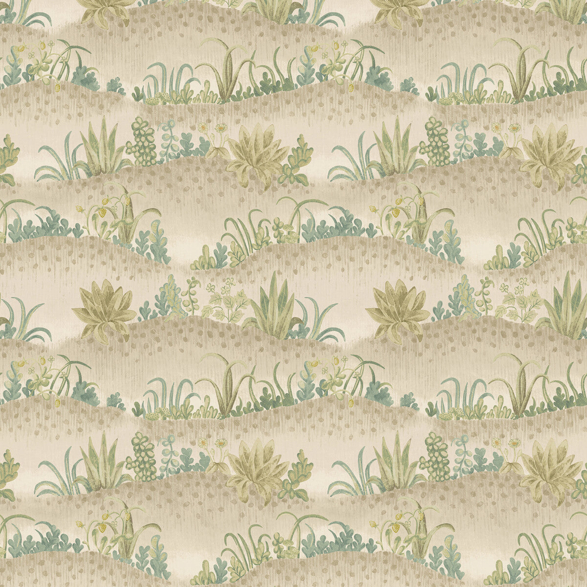 G P & J BAKER GARDEN TAPESTRY SOFT BLUE/GREEN