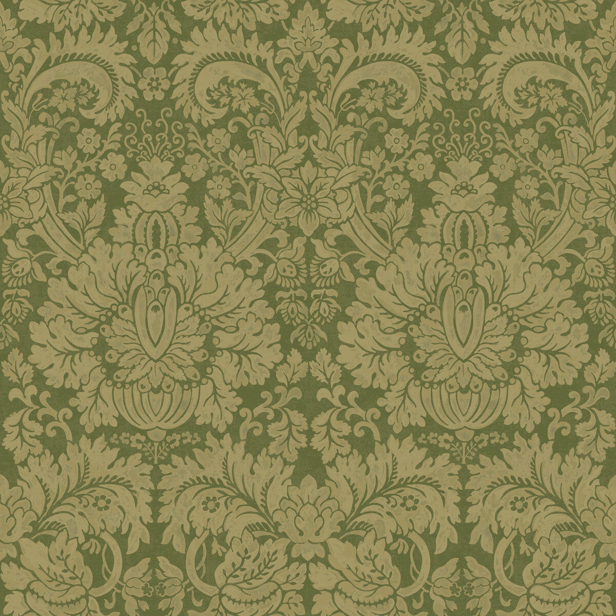 G P & J BAKER QUEEN'S DAMASK ROYAL GREEN
