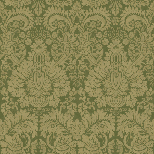 G P & J BAKER QUEEN'S DAMASK ROYAL GREEN