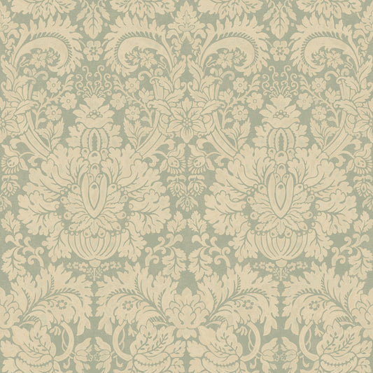 G P & J BAKER QUEEN'S DAMASK AQUAMARINE