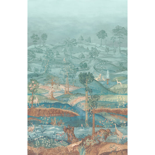 G P & J BAKER ROYAL PARK PANEL TEAL