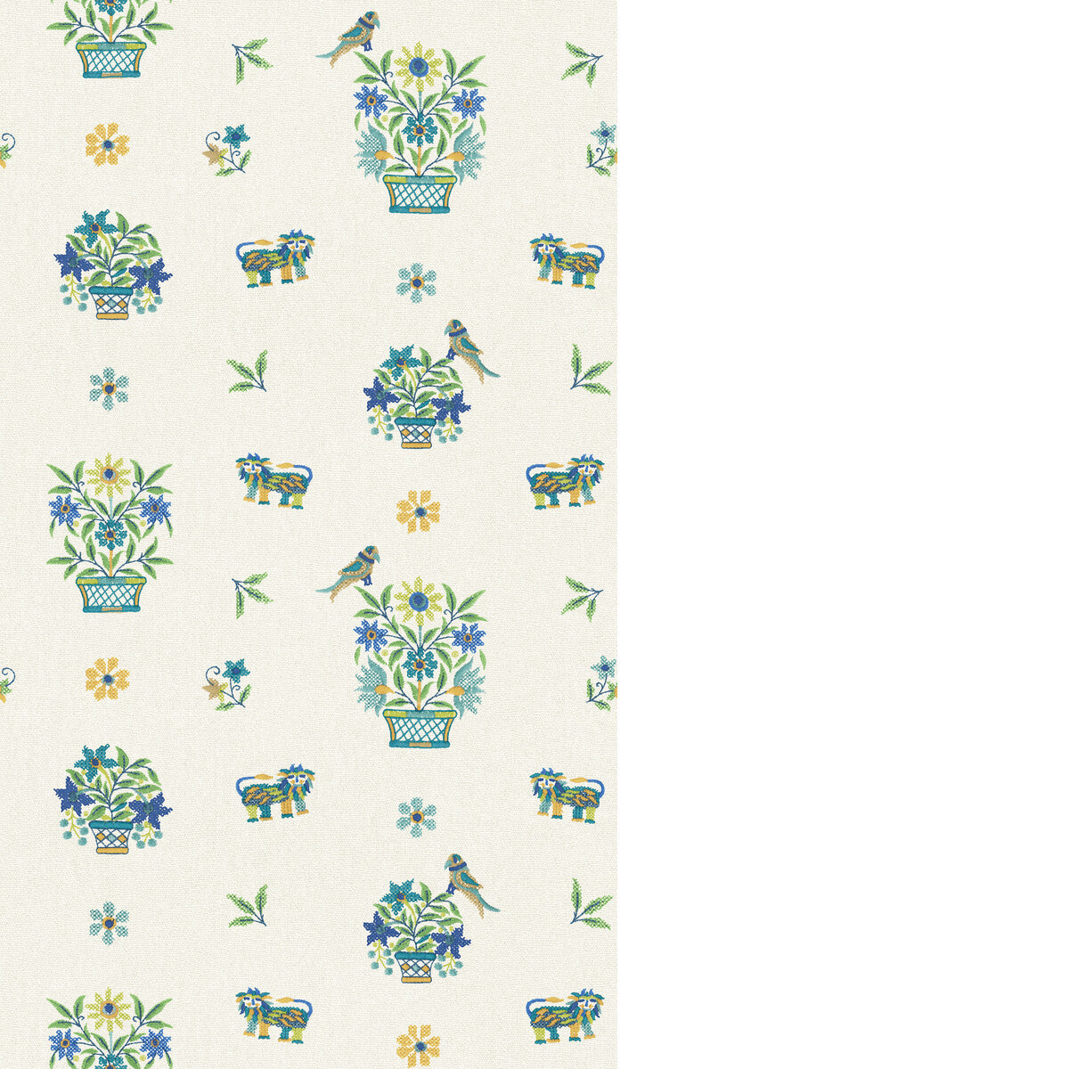 G P & J BAKER ROAR STITCH BLUE/GREEN