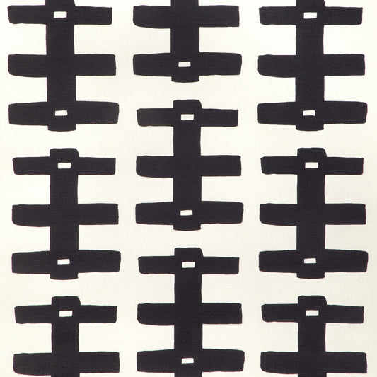 CAROLINE CECIL TEXTILES BRIDGE BLACK/OYSTER