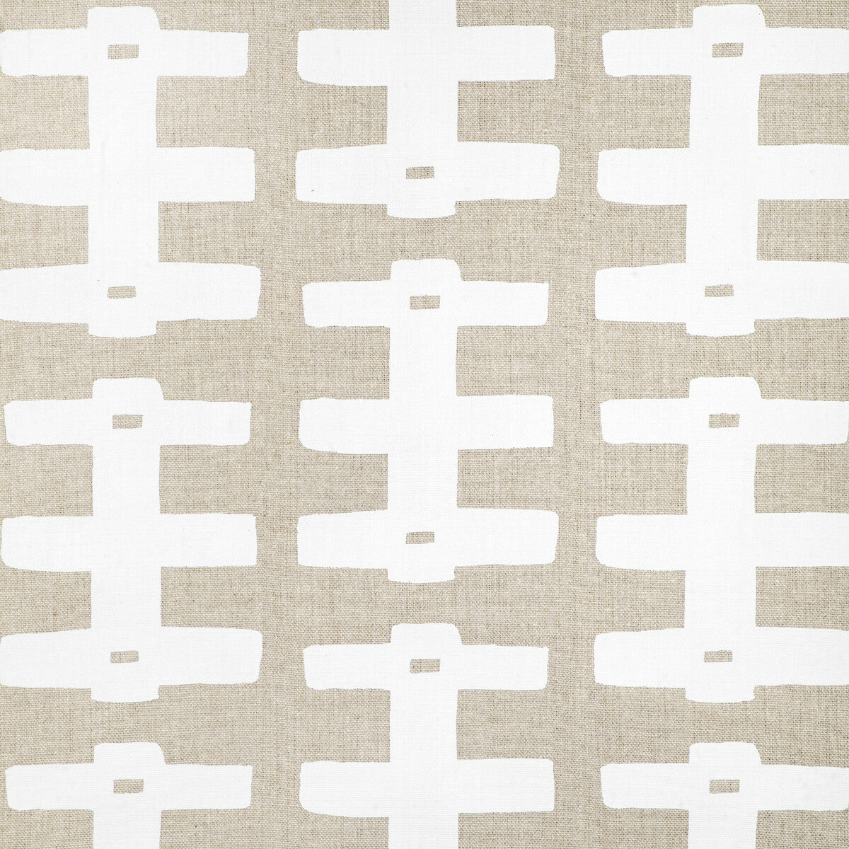 CAROLINE CECIL TEXTILES BRIDGE WHITE/NATURAL