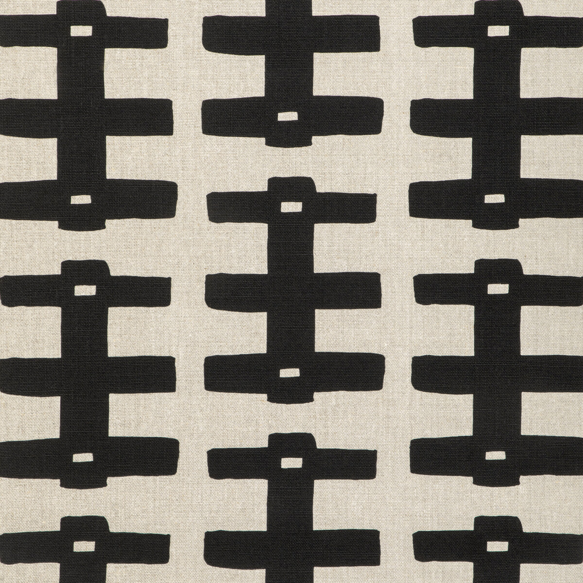 CAROLINE CECIL TEXTILES BRIDGE BLACK/NATURAL