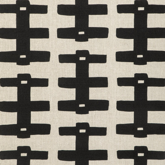CAROLINE CECIL TEXTILES BRIDGE BLACK/NATURAL
