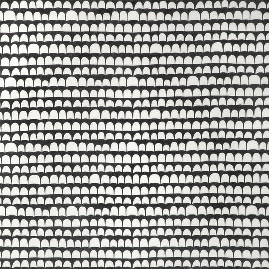 CAROLINE CECIL TEXTILES HANNU BLACK/ECRU