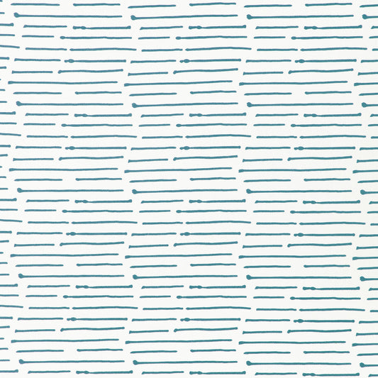 CAROLINE CECIL TEXTILES INK STRIPE DENIM/OYSTER
