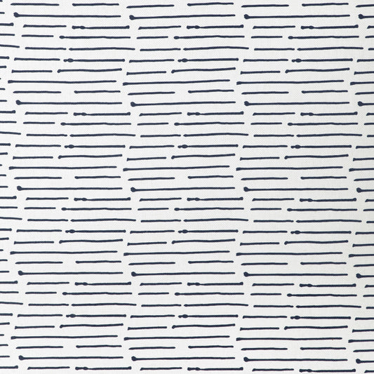 CAROLINE CECIL TEXTILES INK STRIPE DARK NAVY/OYSTER