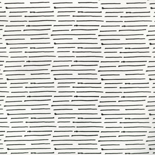 CAROLINE CECIL TEXTILES INK STRIPE BLACK/OYSTER