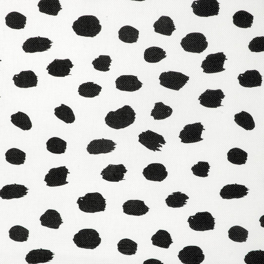 CAROLINE CECIL TEXTILES PAINT DOT BLACK/OYSTER