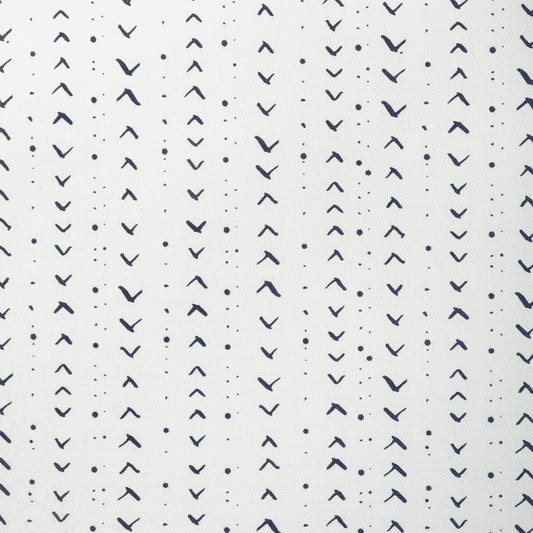 CAROLINE CECIL TEXTILES TITIK DARK NAVY/OYSTER