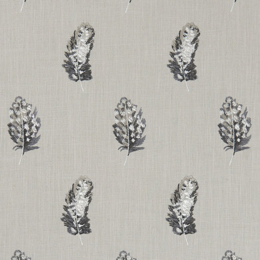 CLARKE AND CLARKE PLUMIS CHARCOAL/LINEN