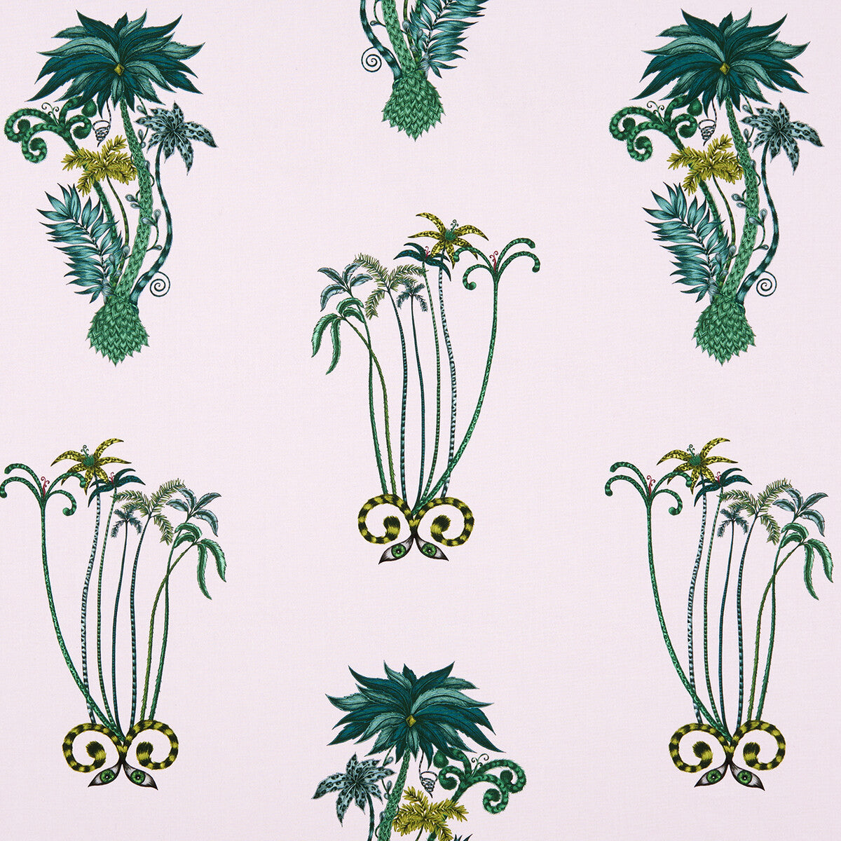CLARKE AND CLARKE JUNGLE PALMS PINK