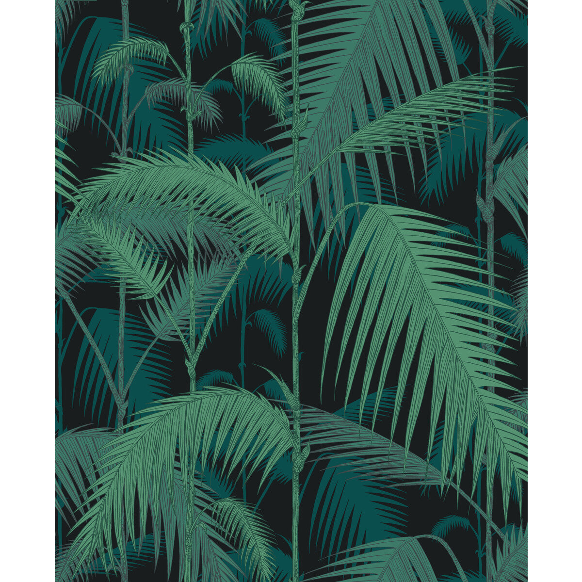COLE & SON PALM JUNGLE COT/LIN PRINT VIR/PET ON CHAR
