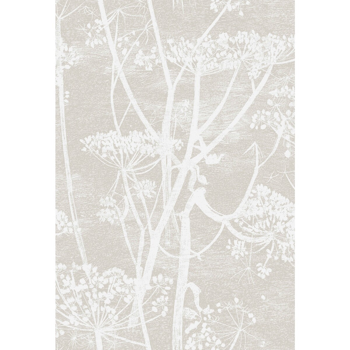 COLE & SON COW PARSLEY LINEN PRINT WHITE/TAUPE