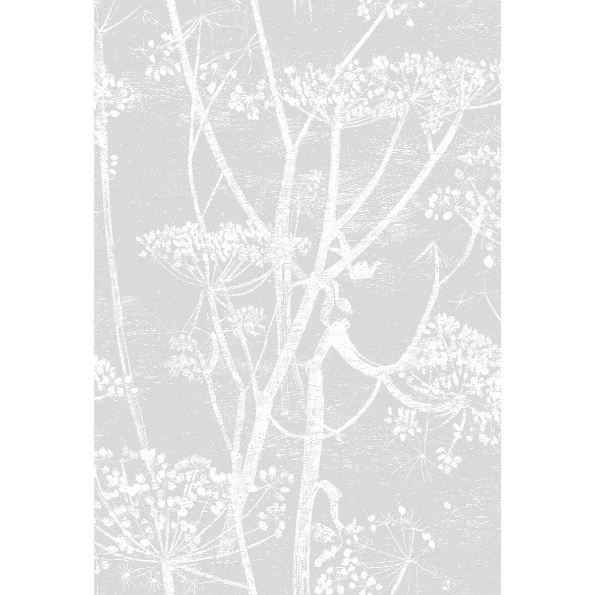 COLE & SON COW PARSLEY LINEN PRINT SOFT GREY