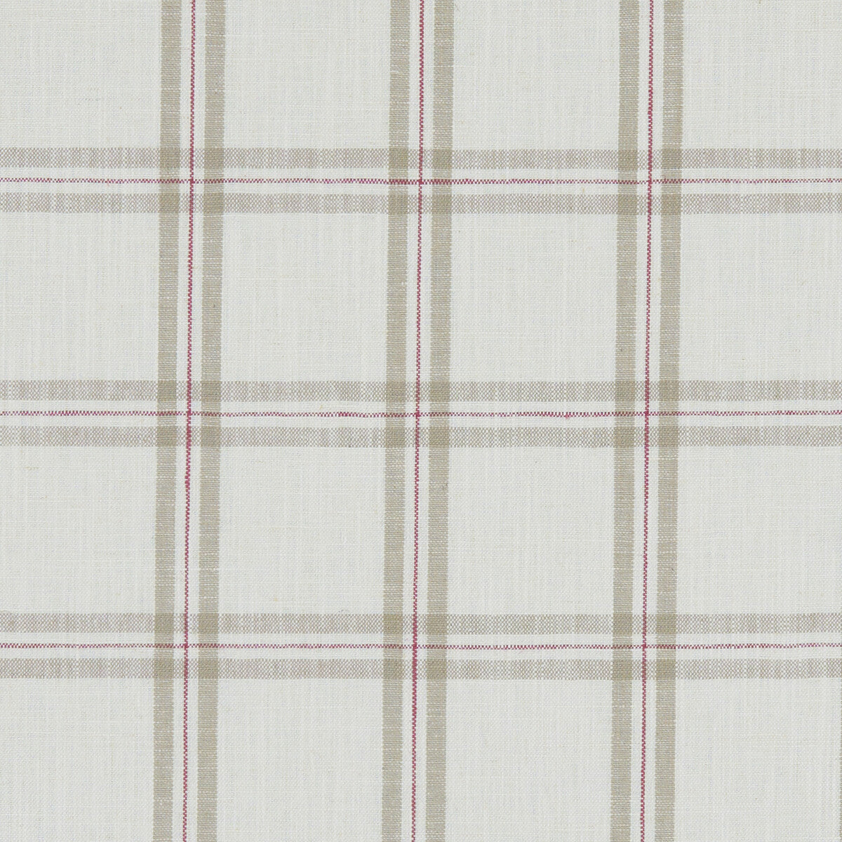 CLARKE AND CLARKE KELMSCOTT RASPBERRY/LINEN