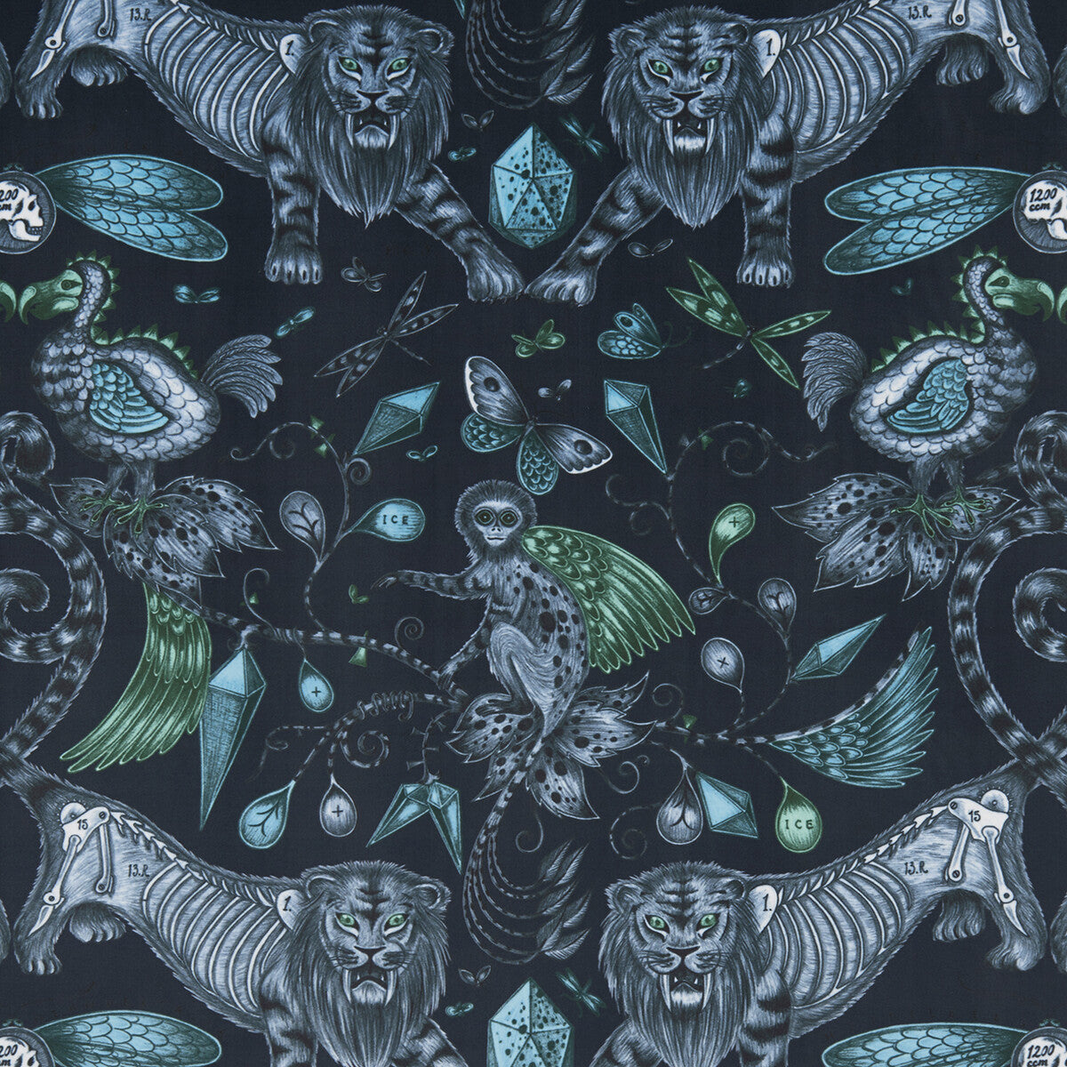 CLARKE AND CLARKE EXTINCT VELVET NAVY