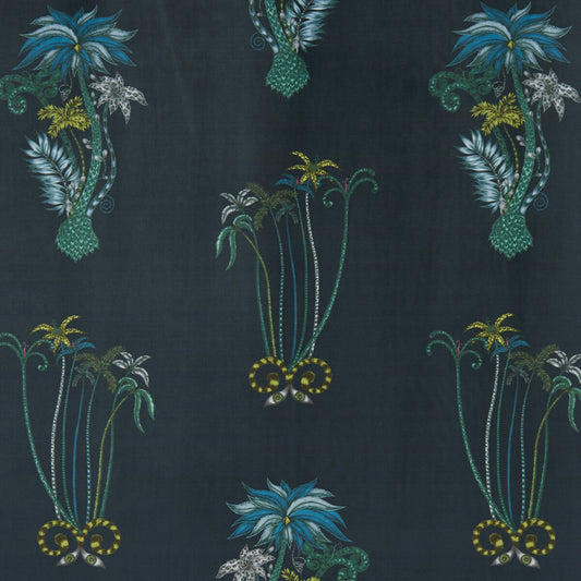CLARKE AND CLARKE JUNGLE VELVET NAVY