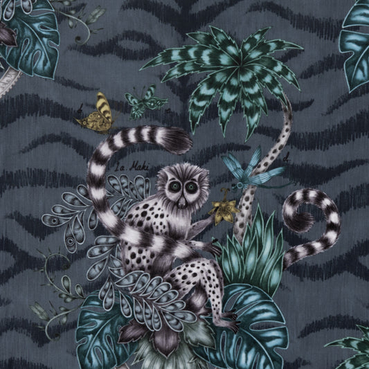 CLARKE AND CLARKE LEMUR VELVET NAVY