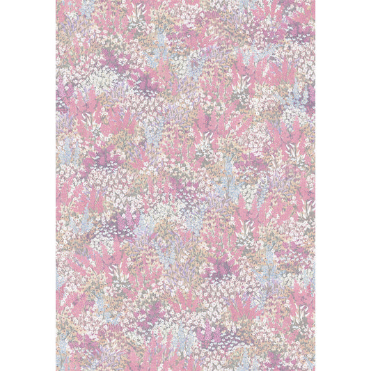 COLE & SON GRANDE FLEUR LINEN CERISE