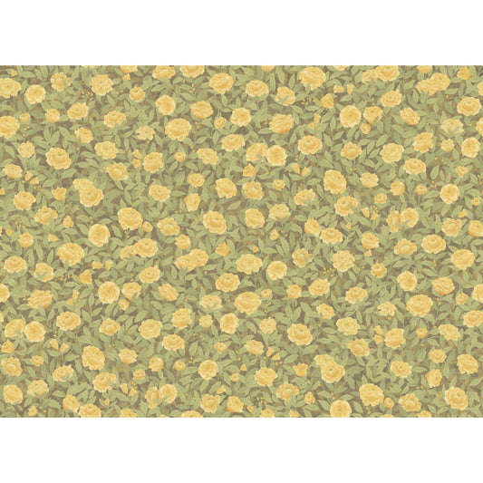 COLE & SON IDYLL ROSES LINEN HONEY
