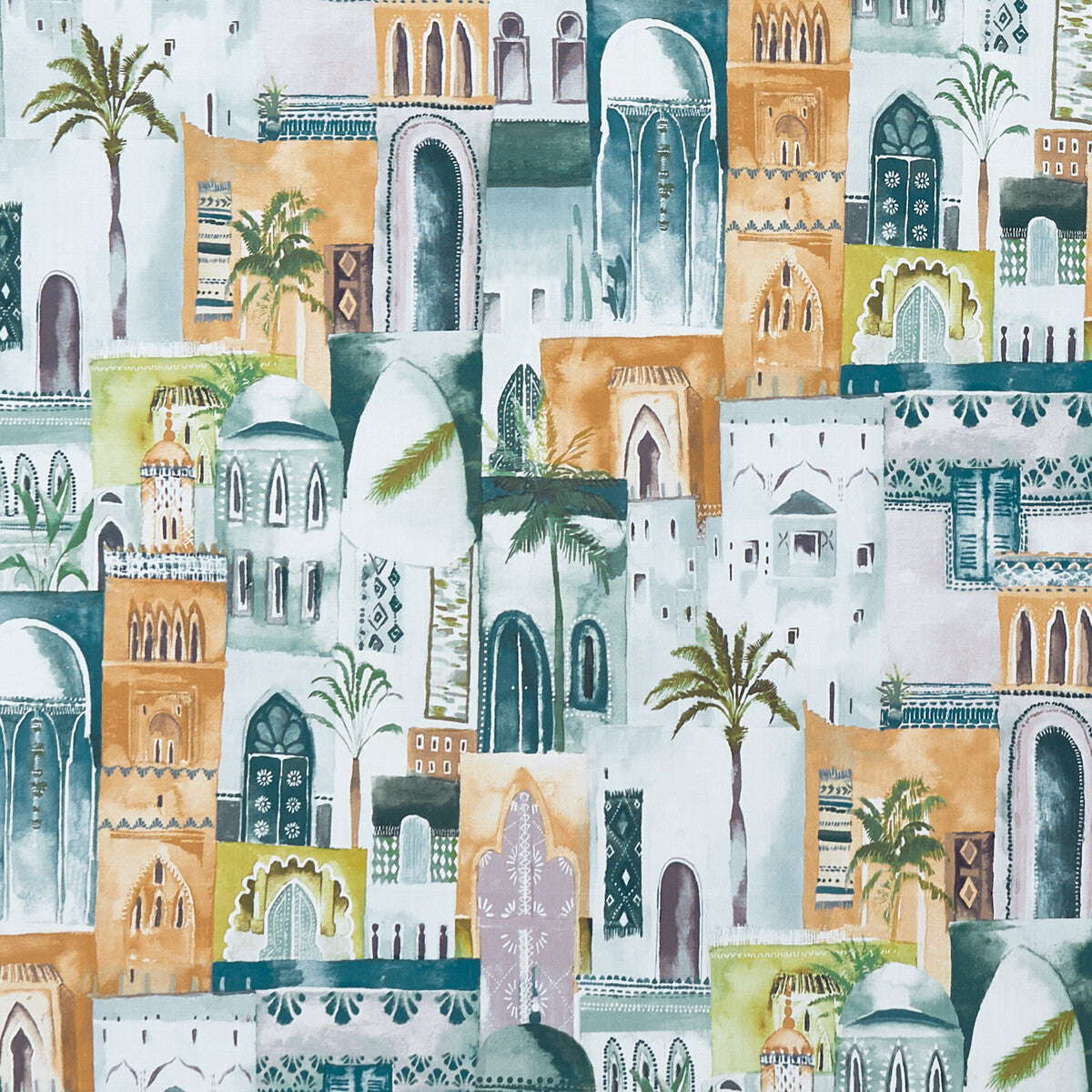 CLARKE AND CLARKE MARRAKECH TEAL/SPICE