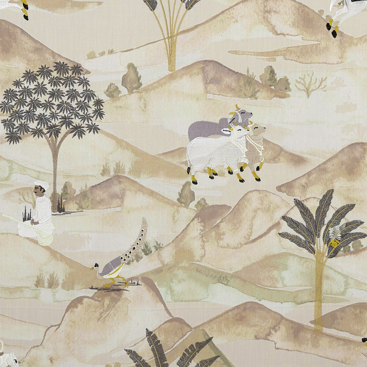 CLARKE AND CLARKE SAHARA CHARCOAL/OCHRE