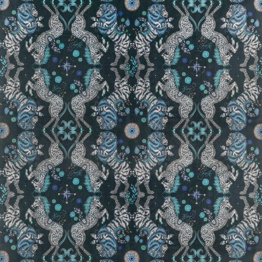 CLARKE AND CLARKE CASPIAN VELVET NAVY