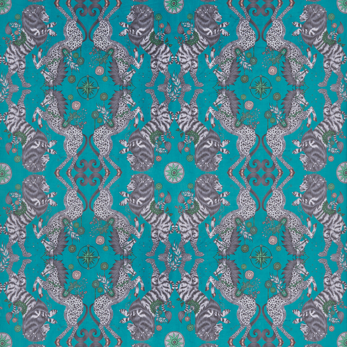 CLARKE AND CLARKE CASPIAN VELVET TEAL